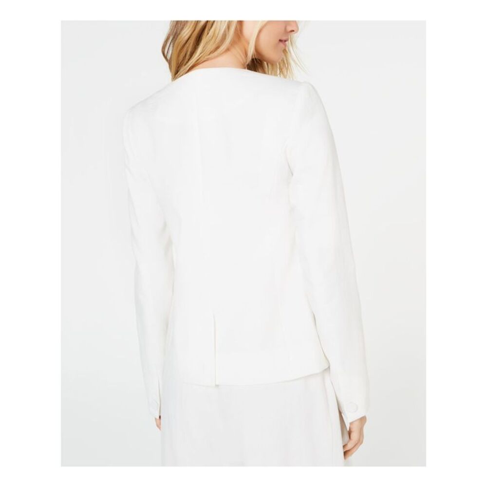RACHEL ZOE Womens Ivory Formal Blazer Jacket 4 - Picture 2 of 2